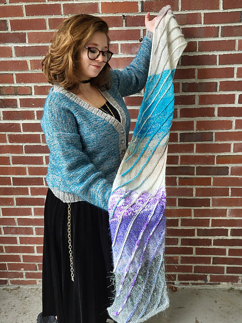 Mad Ripples Scarf Pattern
