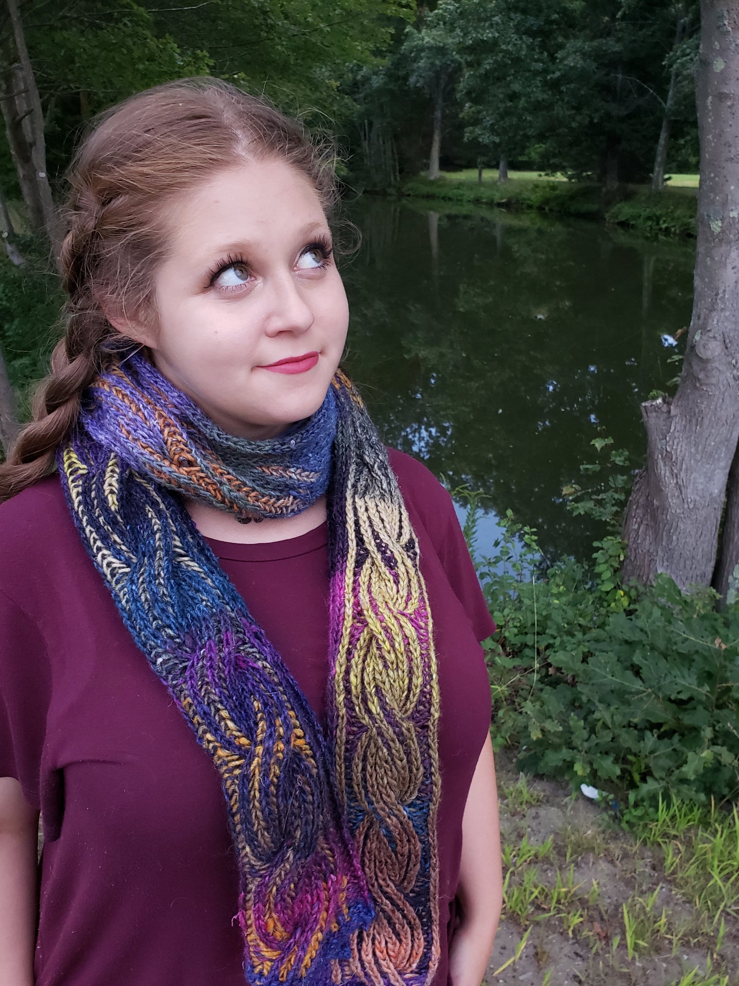 Double Vision Brioche Scarf Kit