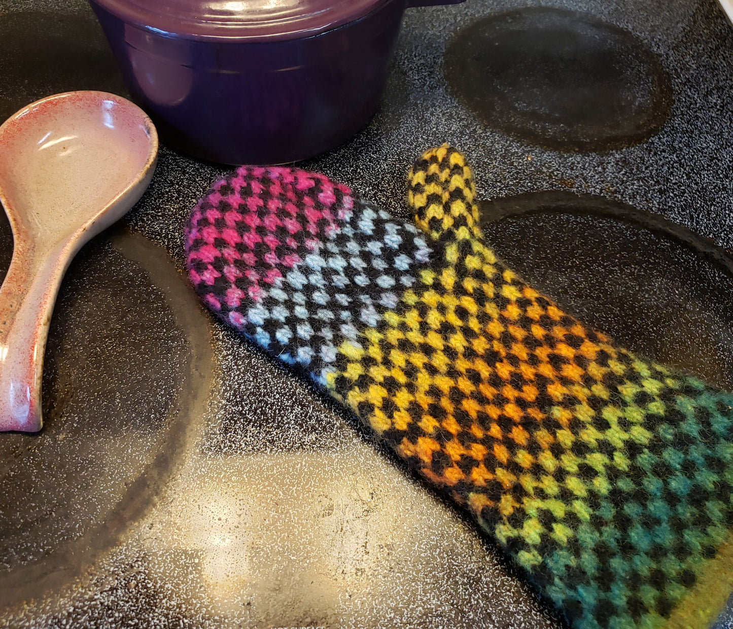 Felted Oven Mitts Kit