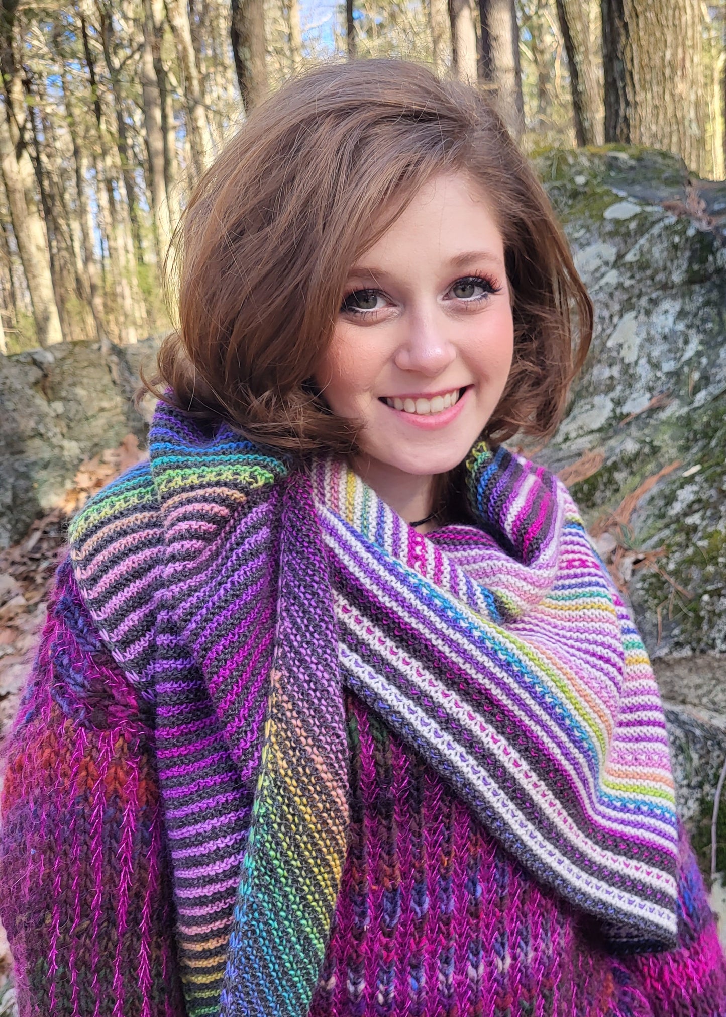 Silky Stripes Shawl Kit