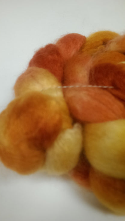 Island Yarn Hand-dyed Roving - BFL/Silk