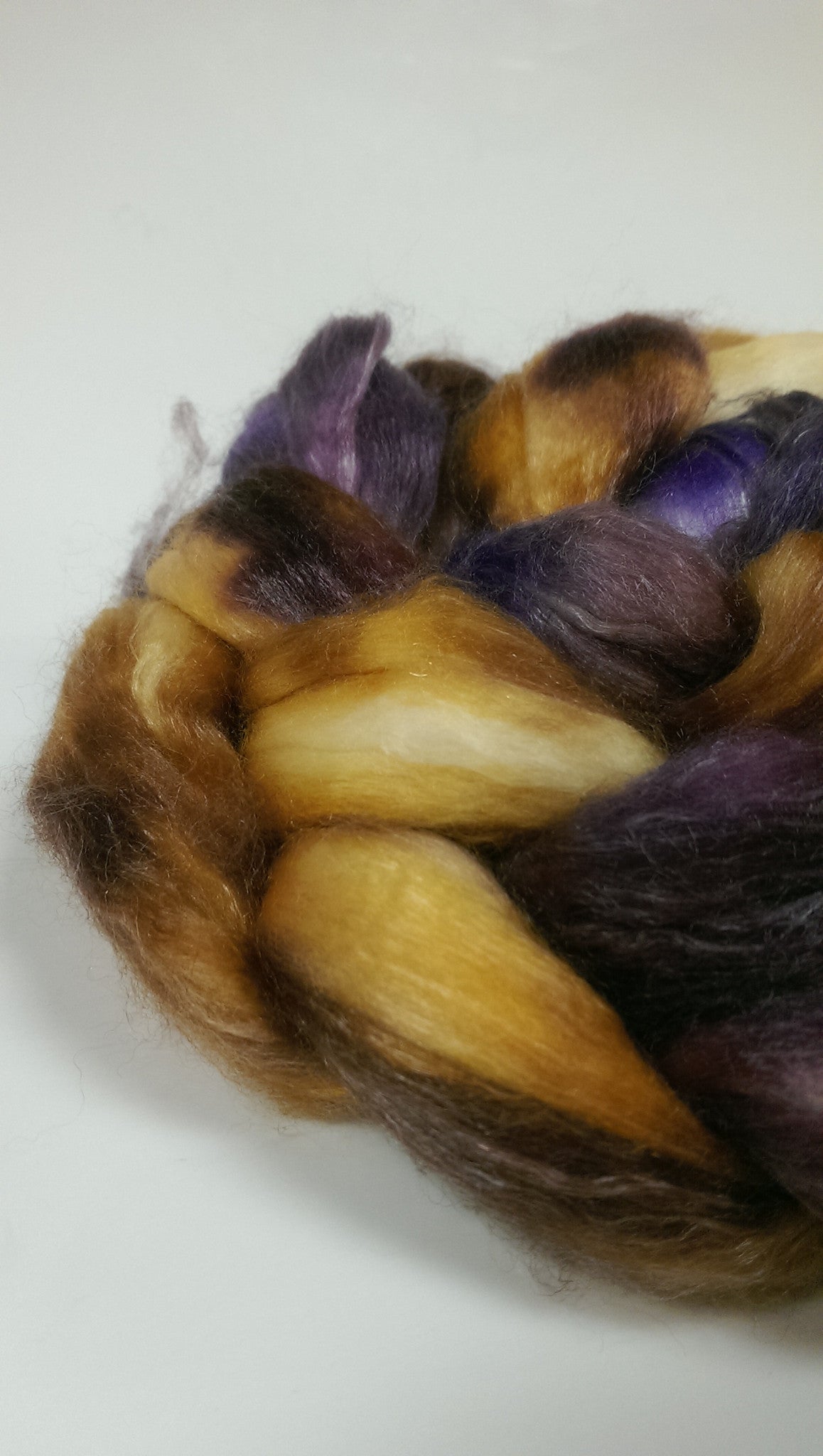 Island Yarn Hand-dyed Roving - Merino/Tencel