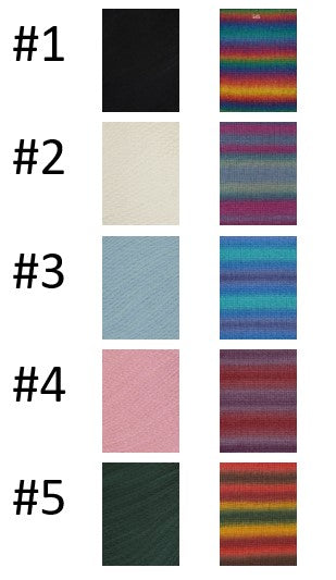 One Color Short of a Rainbow Hat and Mitts Kit