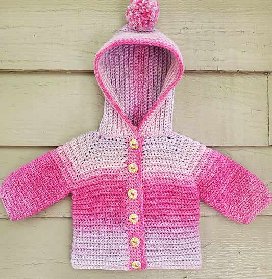 Hoodie in the Clouds Baby Sweater Pattern