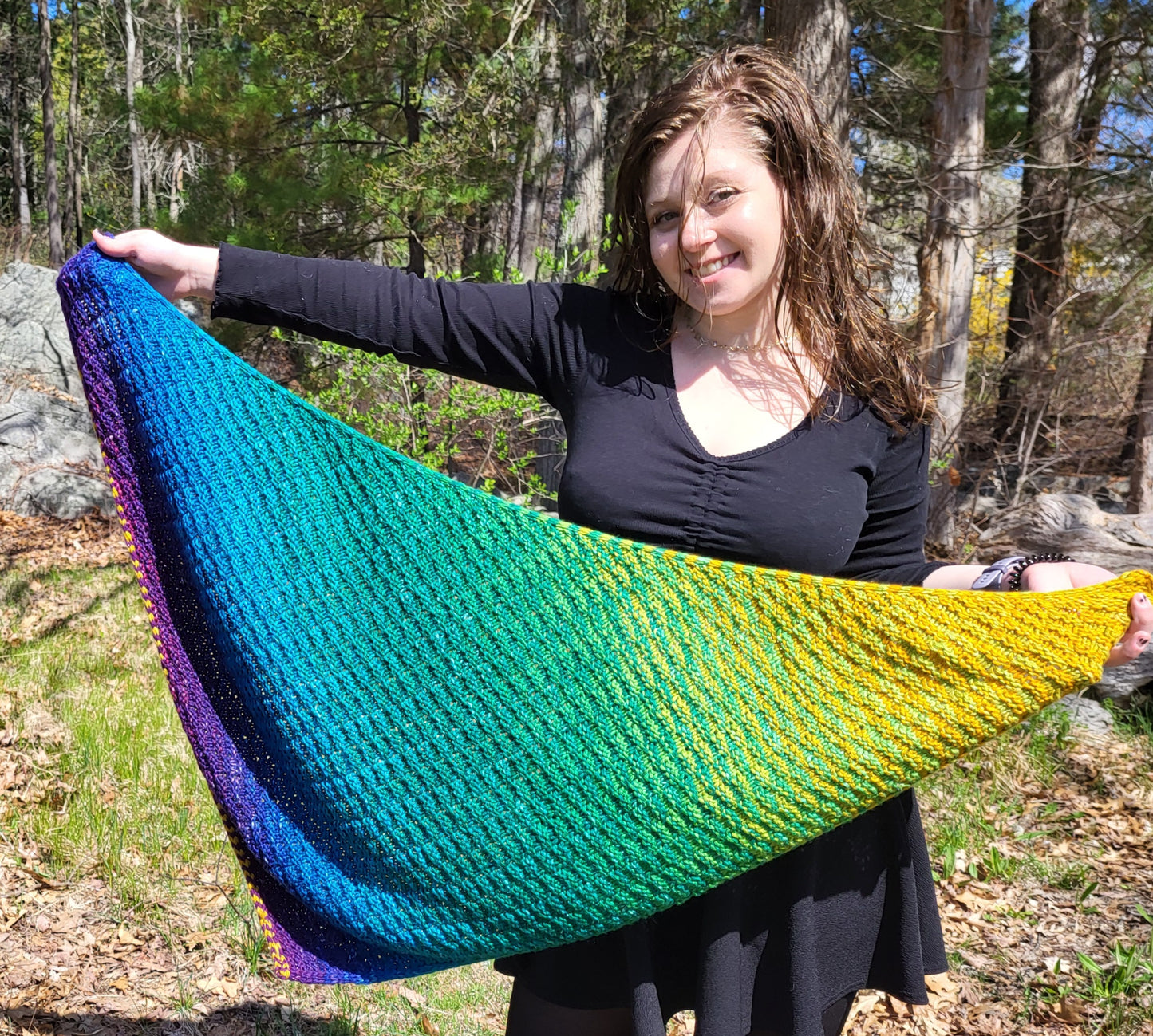 Chasing Rainbows Shawl Kit