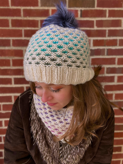 Dimples Hat and Cowl Kit