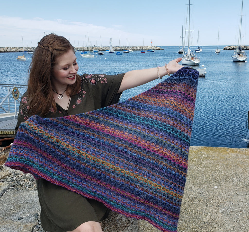 Dragon Scales Shawl Kit – Island Yarn Company