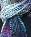 Frosted Twist Scarf with Amitola Grande