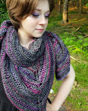 Greater Boston Yarn Crawl 2022 Grist Shawl Kit - Knit version