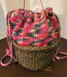Cupcake Project Bag Kit - Crochet Version AND crochet+knit Version
