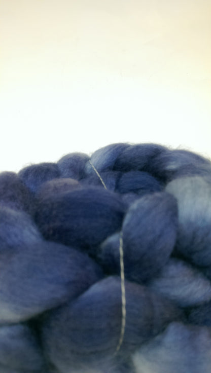 Island Yarn Hand-dyed Roving - BFL/Silk