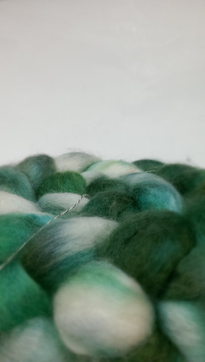 Island Yarn Hand-dyed Roving - BFL/Silk